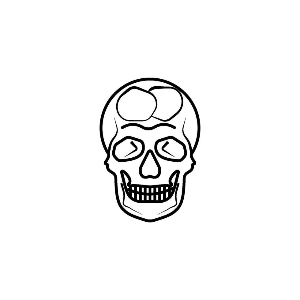 skull icon vector design templates