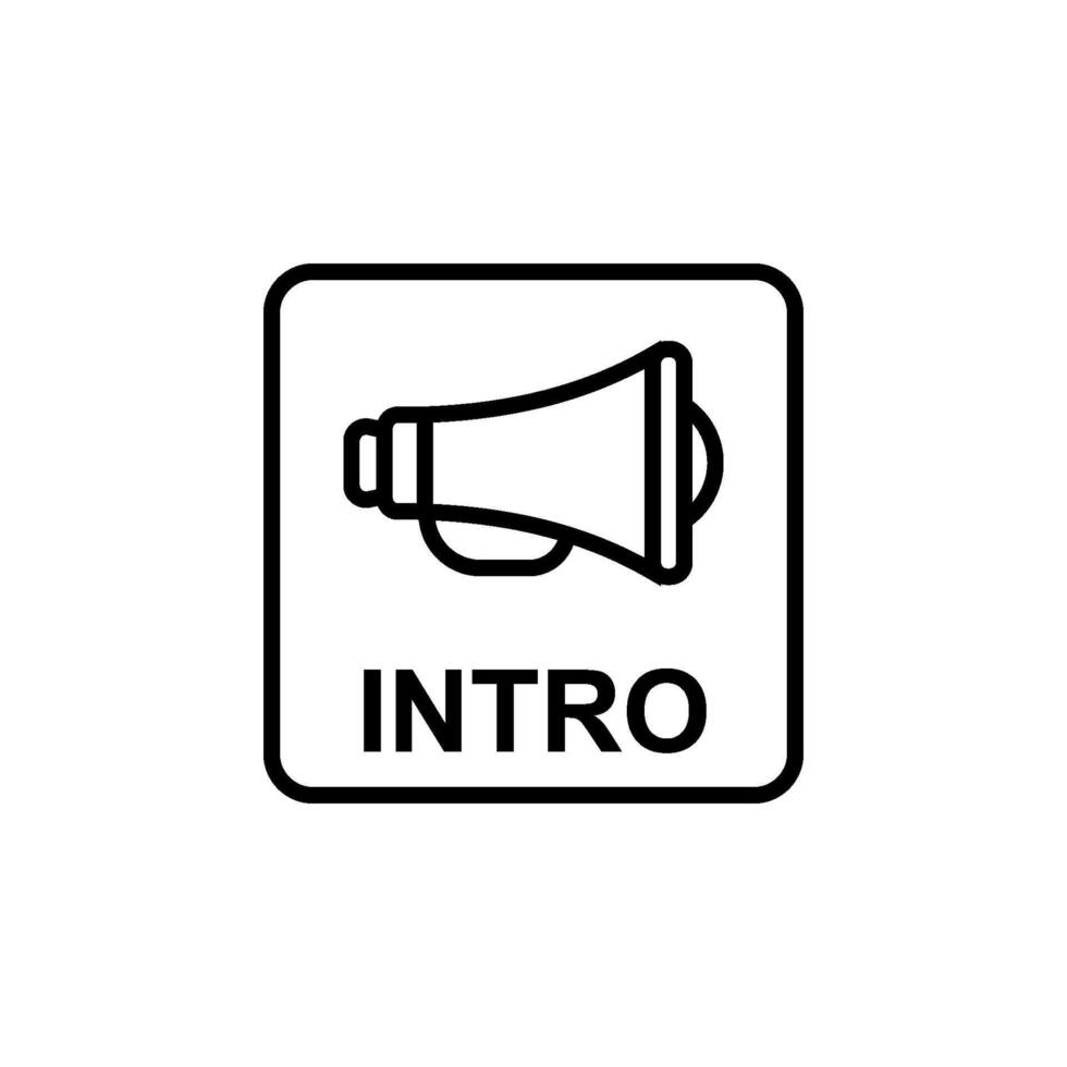 intro icon vector design template simple