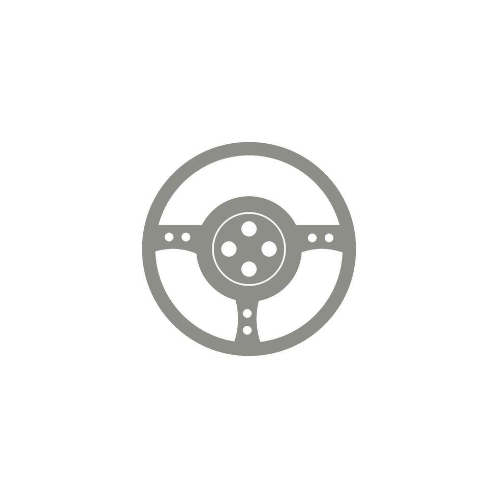 steering wheel icon vector design template