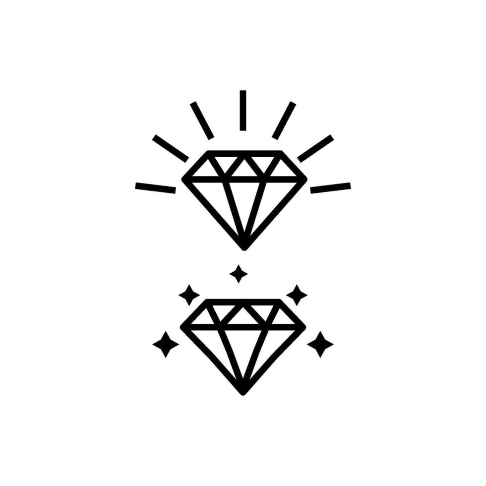 Diamond Trendy Icon vector design templates simple
