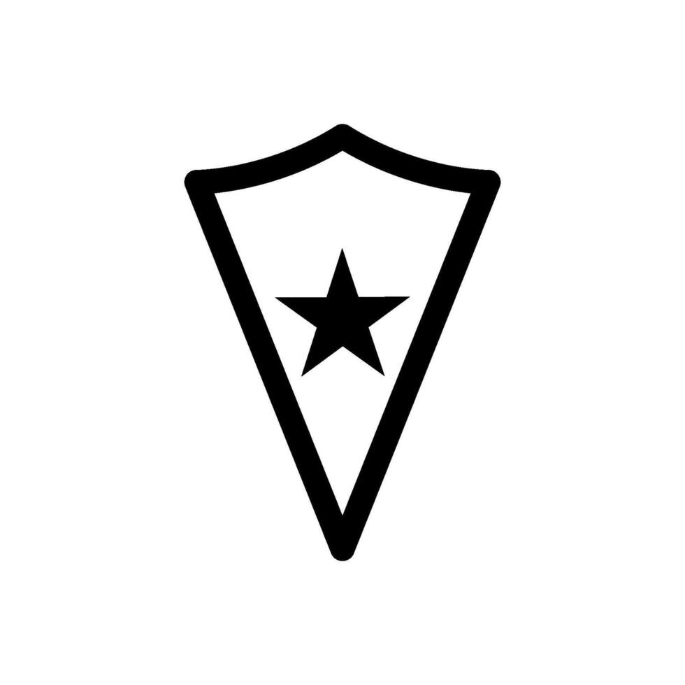 star shield Icon Vector Design Template