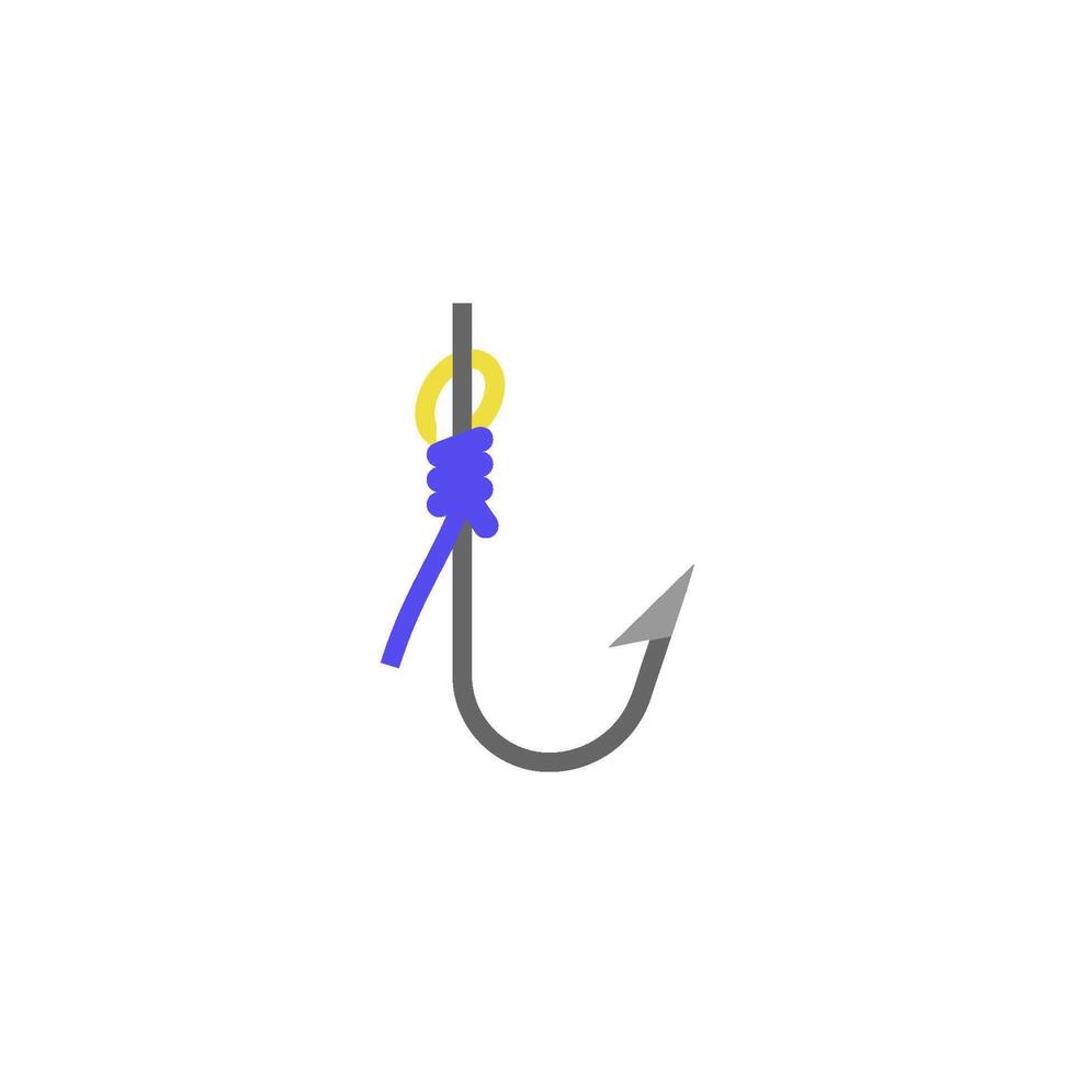 Fishing Hook Vector Line Icon 9292648 Vector Art at Vecteezy