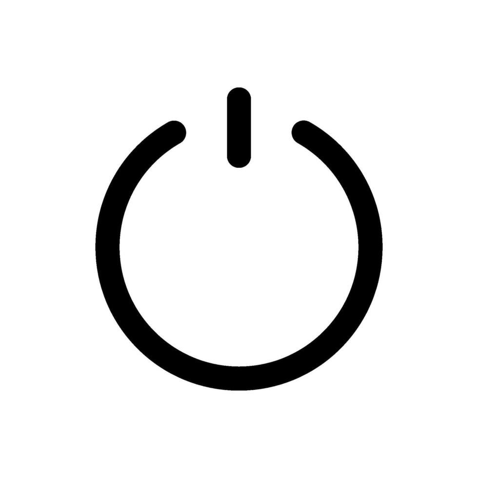 electricity power and button icon vector design template