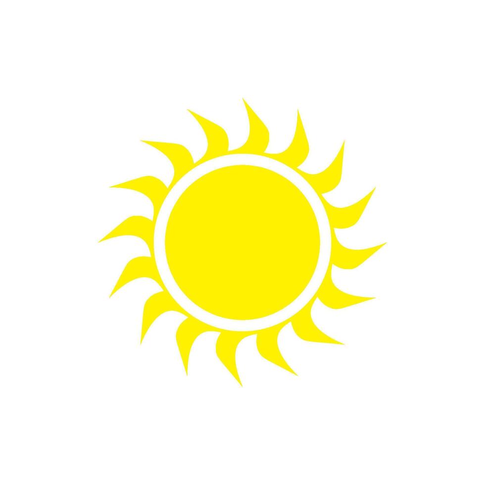sun icon vector design template