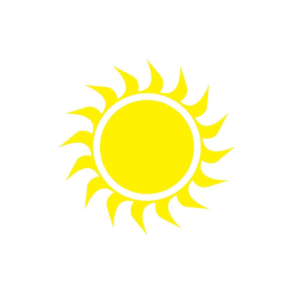 sun icon vector design template