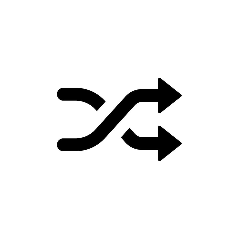shuffle icon vector design template
