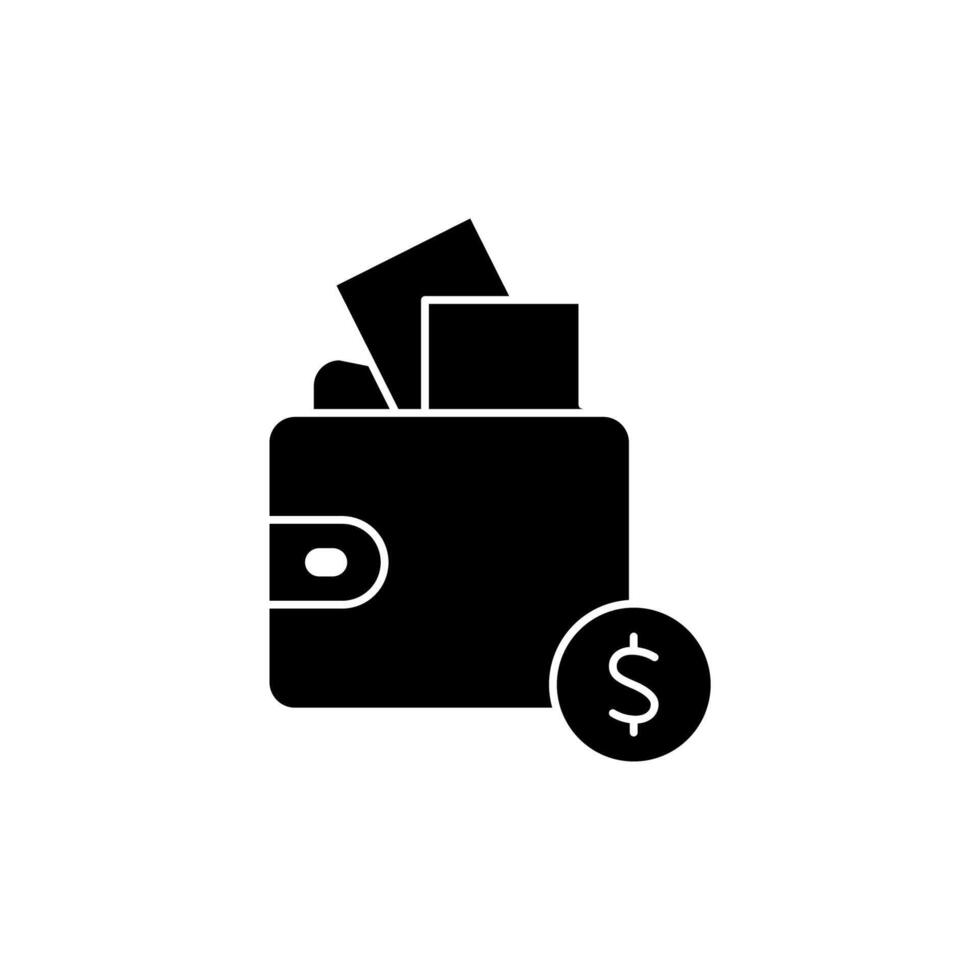 billetera concepto línea icono. sencillo elemento ilustración. billetera concepto contorno símbolo diseño. vector