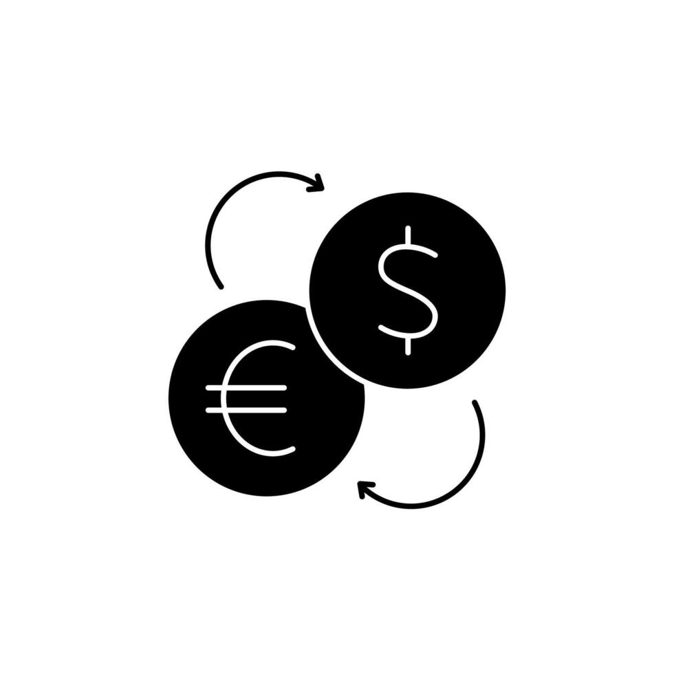 currency exchange concept line icon. Simple element illustration. currency exchange concept outline symbol design. vector