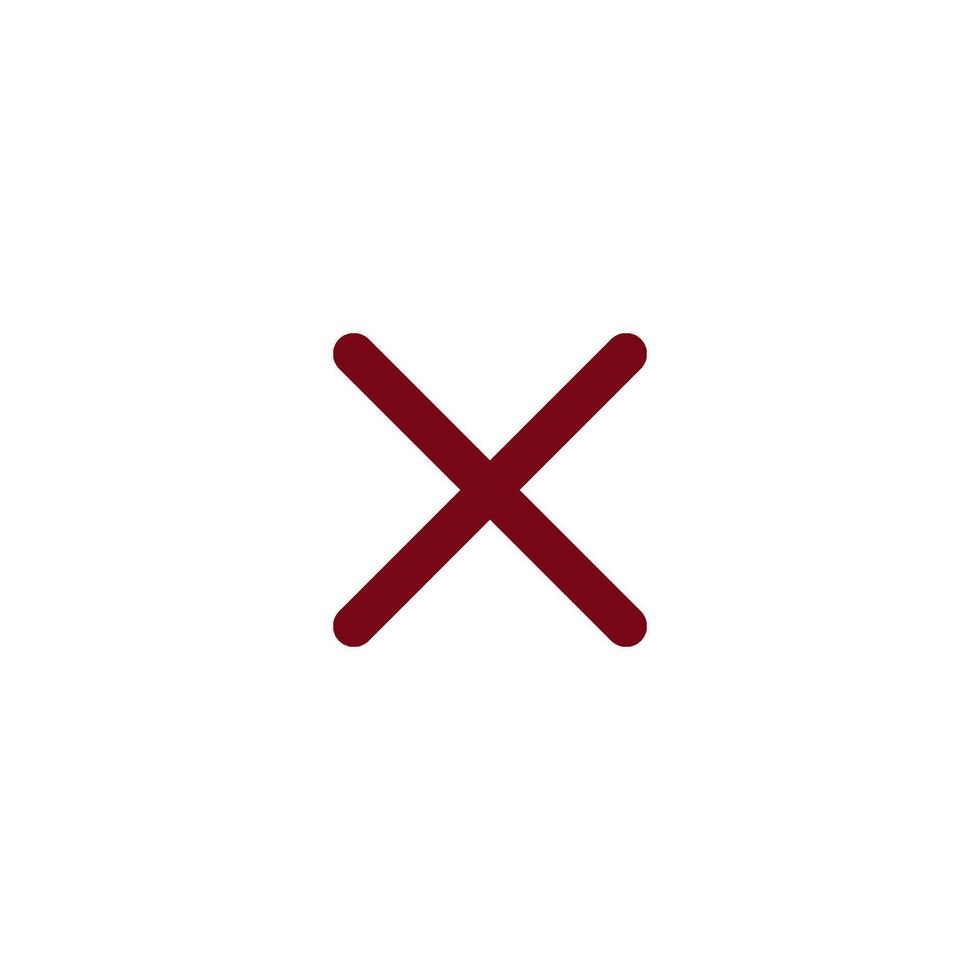 Check Mark of cross icon vector design templates
