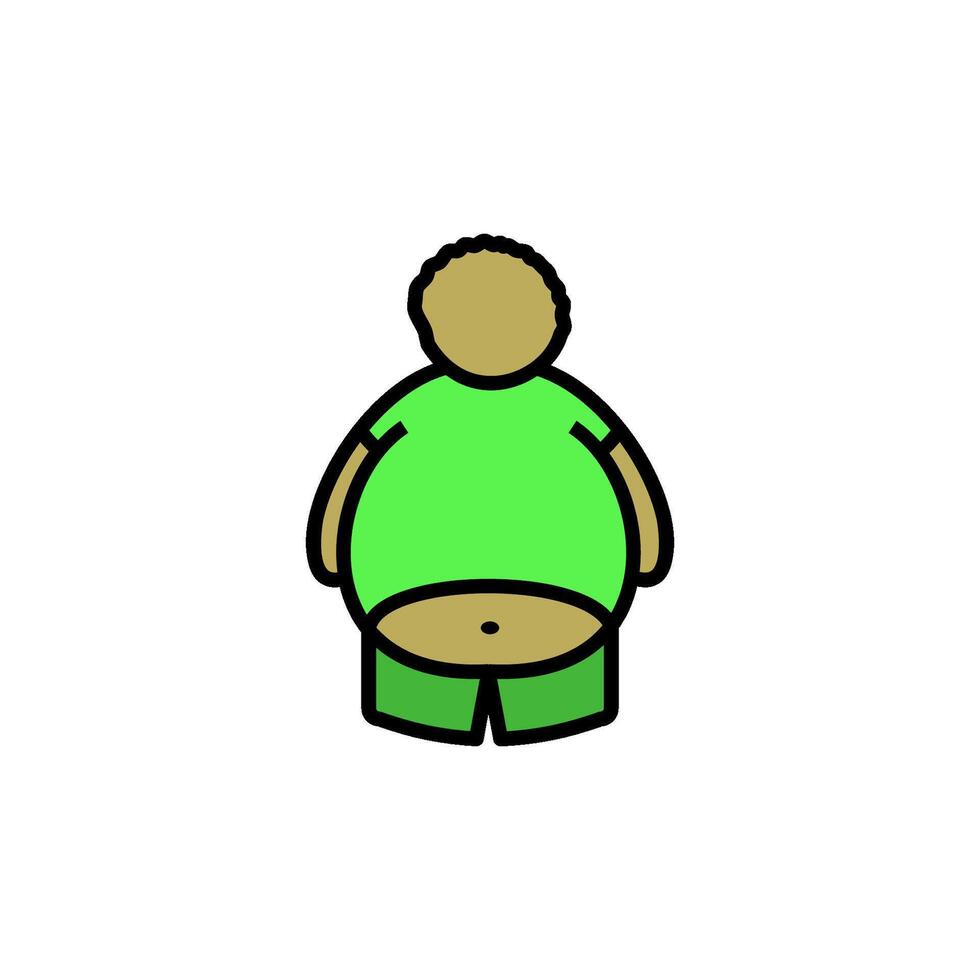 obesity icon vector design templates