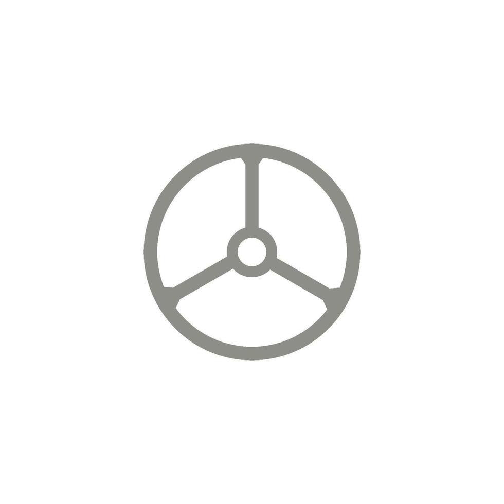 steering wheel icon vector design template