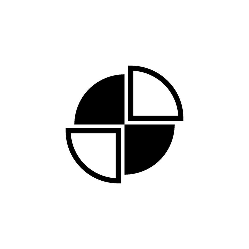pie chart icon vector design template