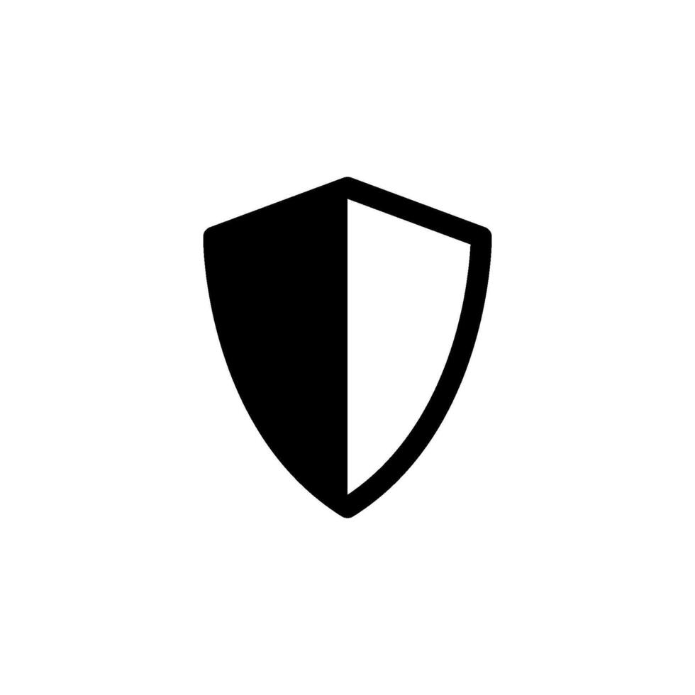 protection shield Icon Vector Design Template