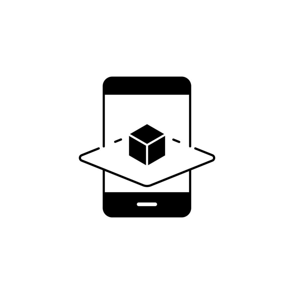augmented reality concept line icon. Simple element illustration. augmented reality concept outline symbol design. vector