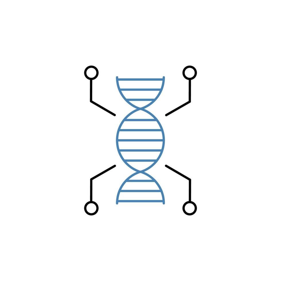 biotechnology concept line icon. Simple element illustration. biotechnology concept outline symbol design. vector