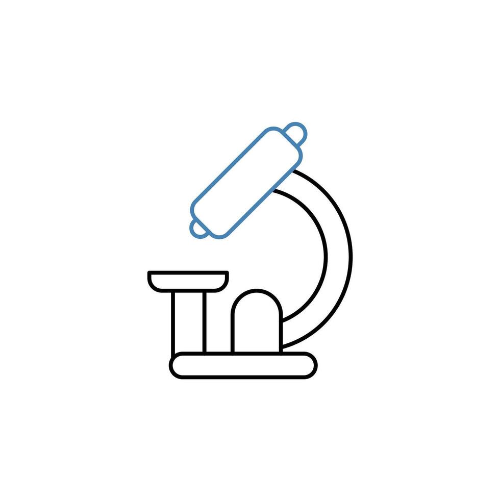 microscope concept line icon. Simple element illustration. microscope concept outline symbol design. vector