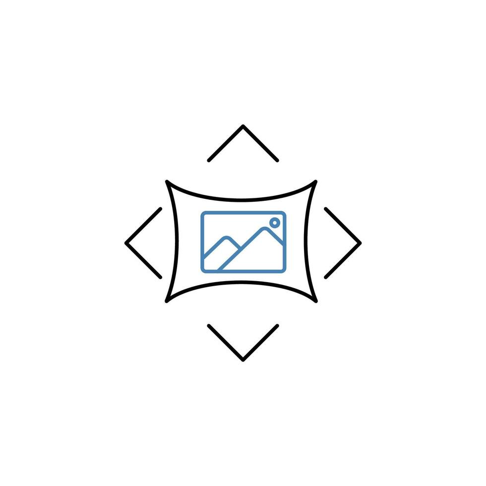 spatial computing concept line icon. Simple element illustration. spatial computing concept outline symbol design. vector