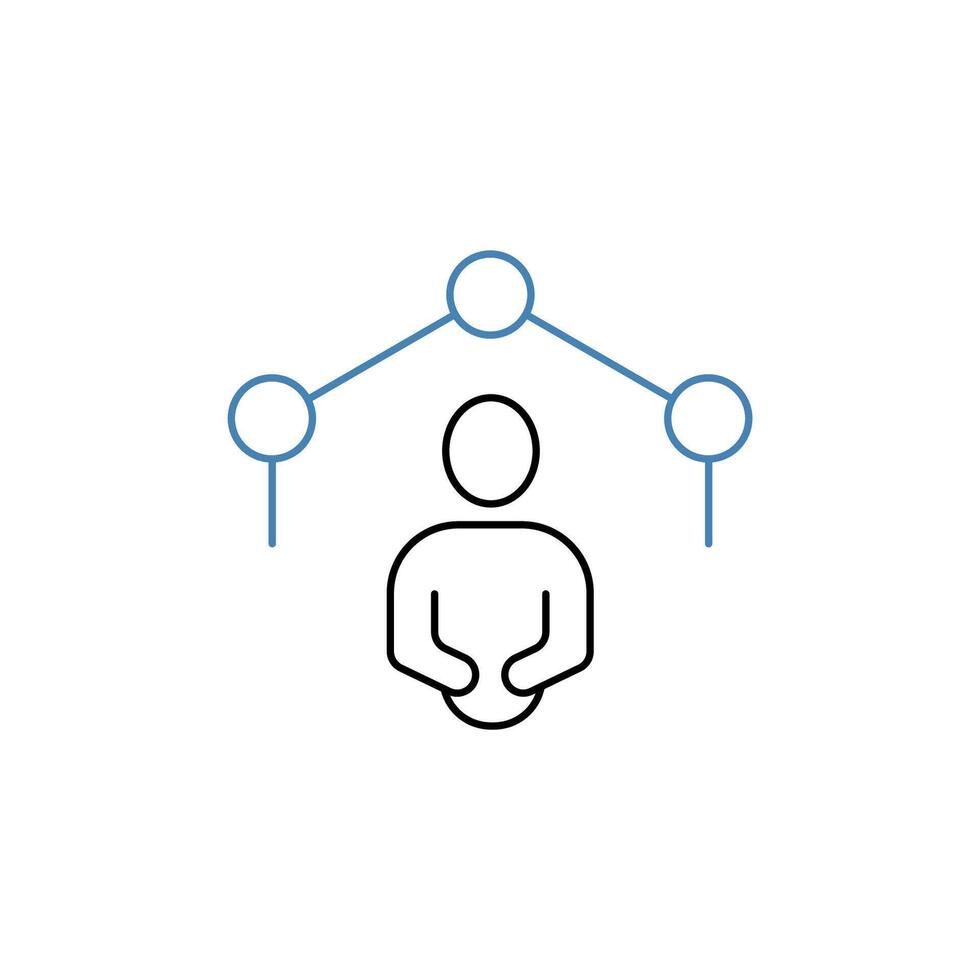 immersivee experience concept line icon. Simple element illustration. immersivee experience concept outline symbol design. vector