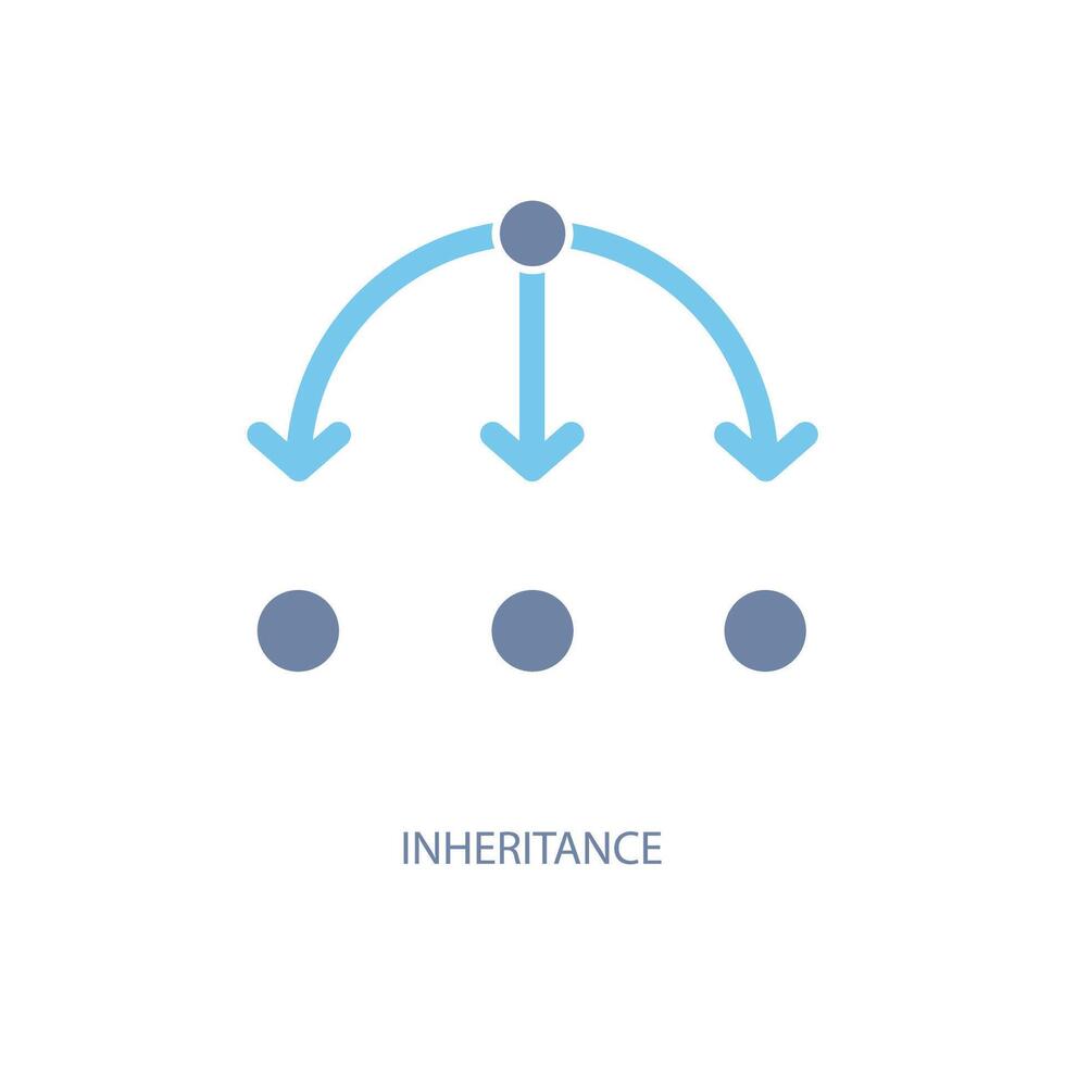 inheritance concept line icon. Simple element illustration. inheritance concept outline symbol design. vector
