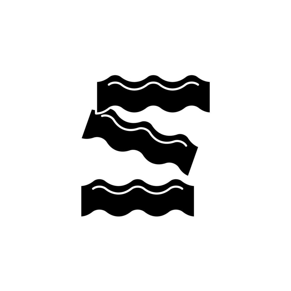 bacon concept line icon. Simple element illustration. bacon concept outline symbol design. vector