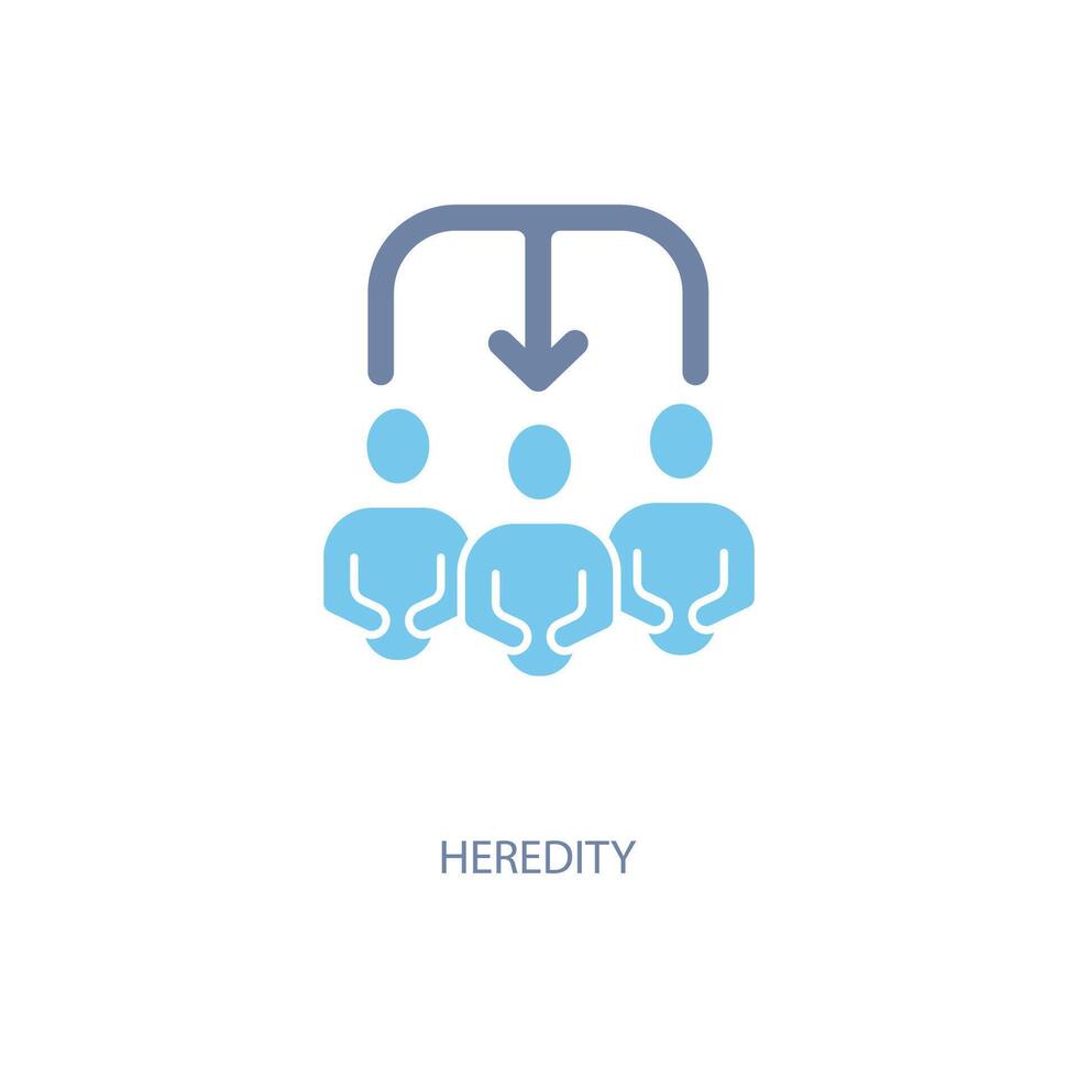 heredity concept line icon. Simple element illustration. heredity concept outline symbol design. vector