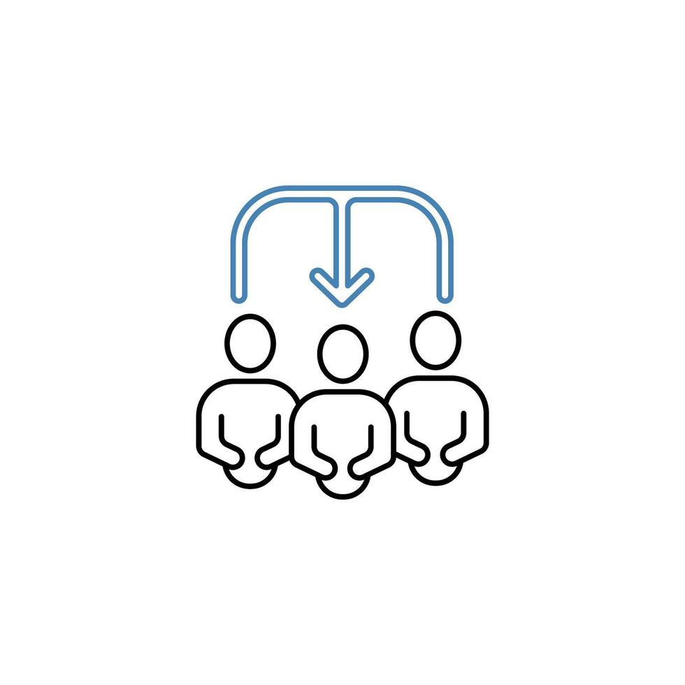 heredity concept line icon. Simple element illustration. heredity concept outline symbol design. vector