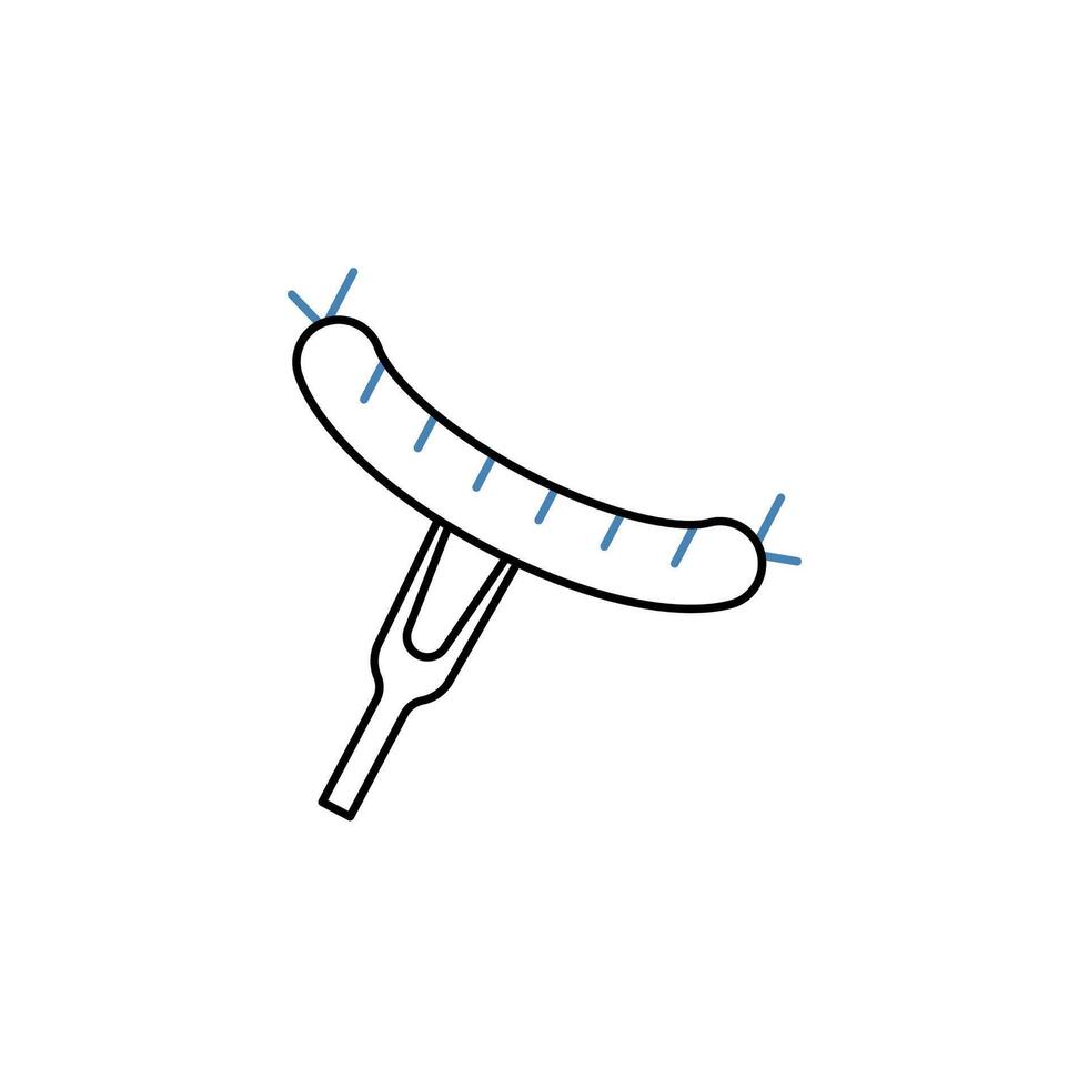 sausage concept line icon. Simple element illustration. sausage concept outline symbol design. vector