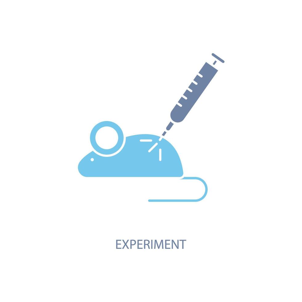 experiment concept line icon. Simple element illustration. experiment concept outline symbol design. vector