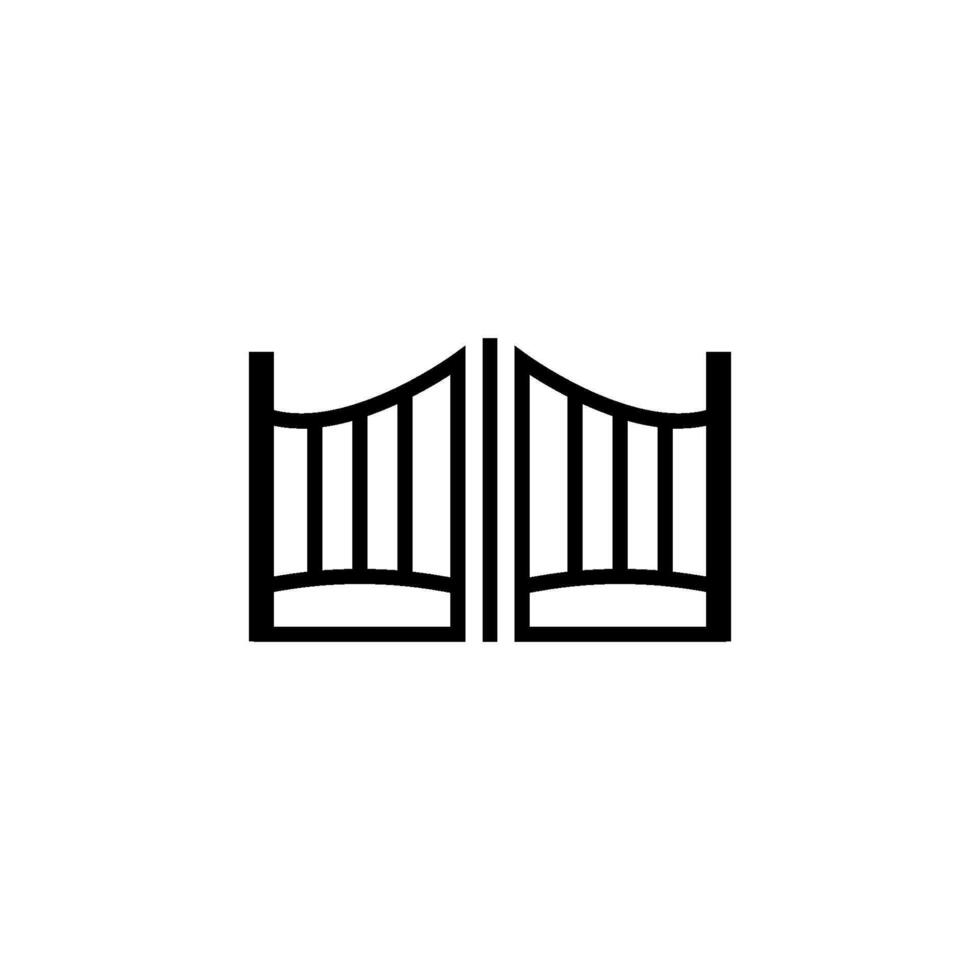 gate icon vector design templates
