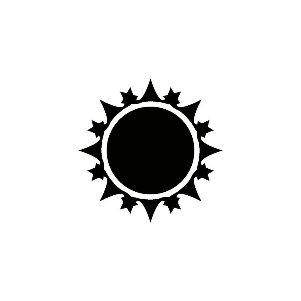 sun icon vector design template