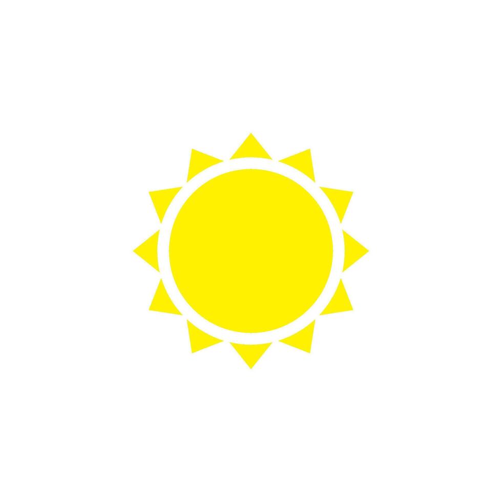 sun icon vector design template