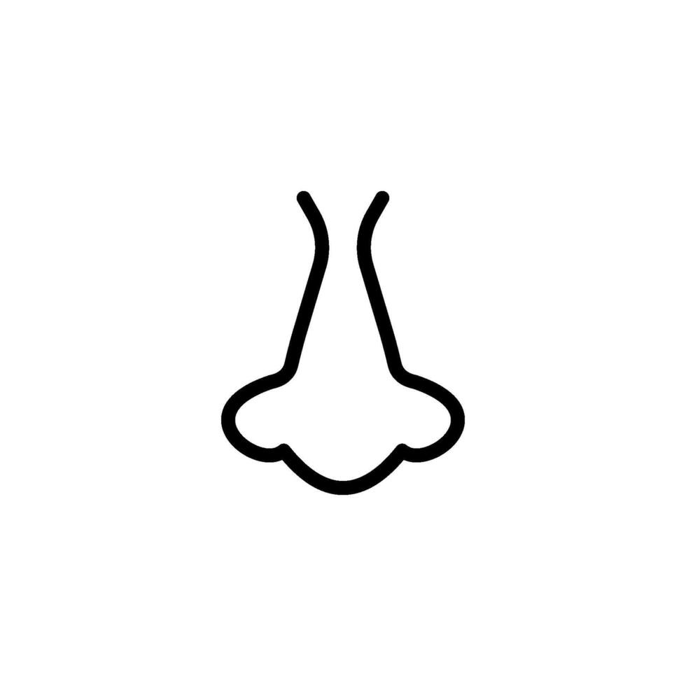 nose icon vector design template simple