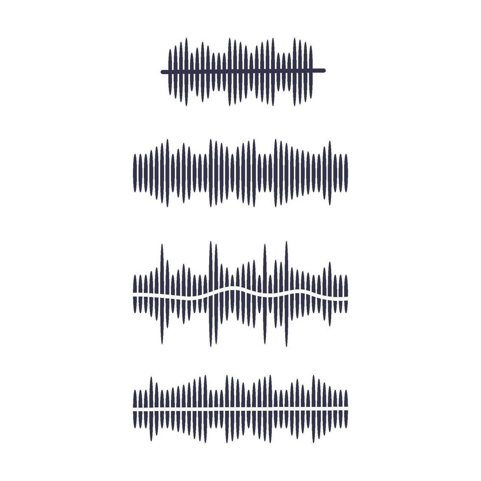 sound wave and speaker icon vector design template