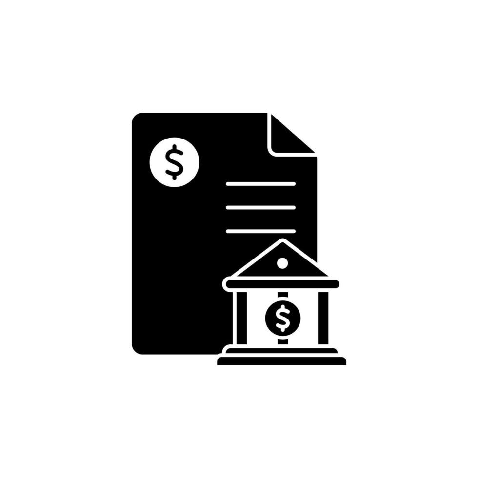 bank statement concept line icon. Simple element illustration. bank statement concept outline symbol design. vector