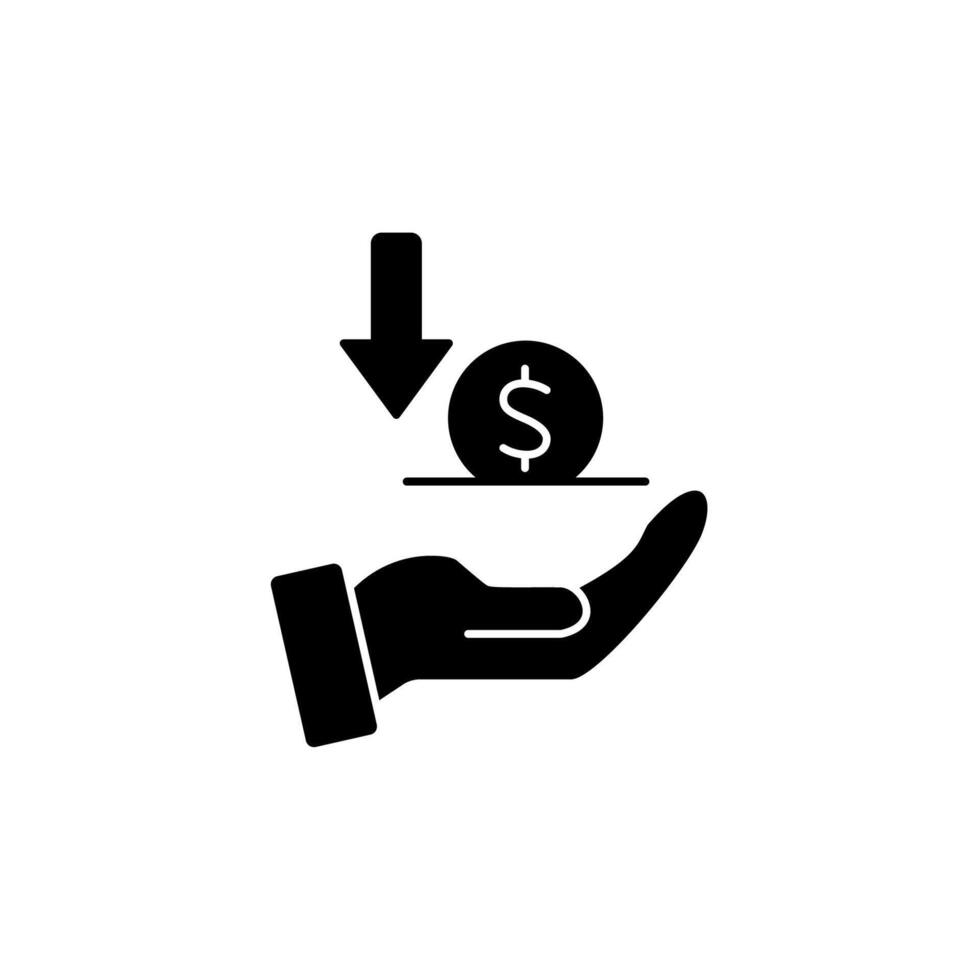 deposit concept line icon. Simple element illustration. deposit concept outline symbol design. vector