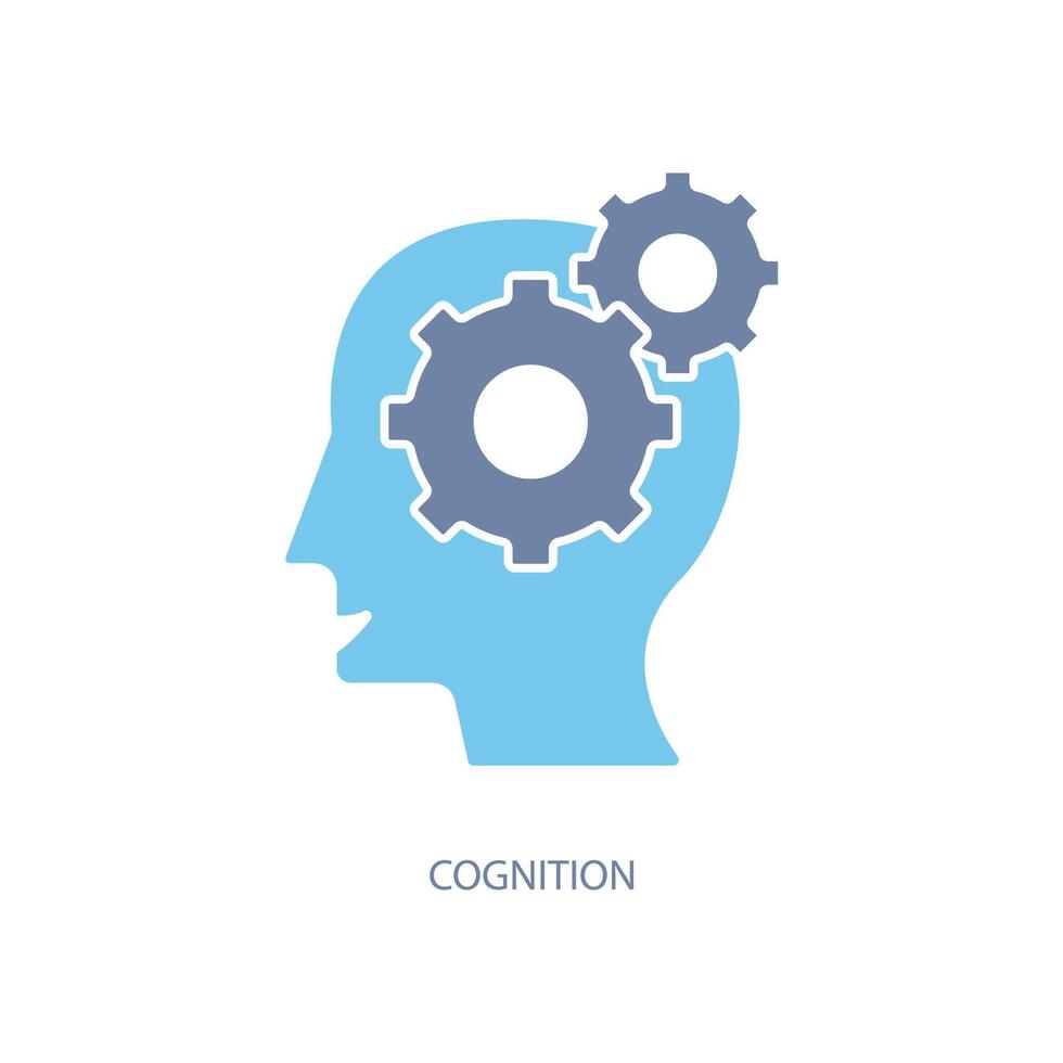 cognition concept line icon. Simple element illustration.cognition concept outline symbol design. vector