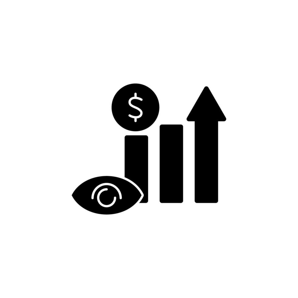 sales forecasting concept line icon. Simple element illustration. sales forecasting concept outline symbol design. vector