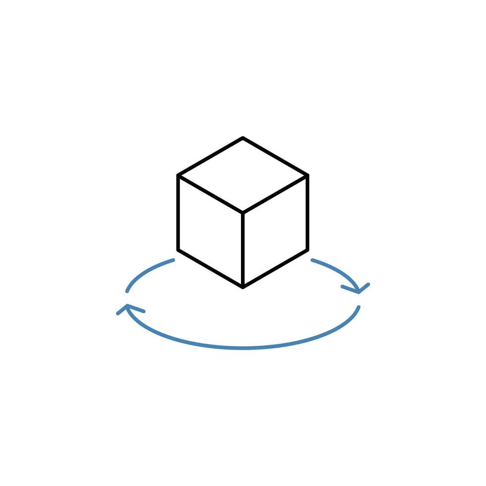 visualization concept line icon. Simple element illustration. visualization concept outline symbol design. vector