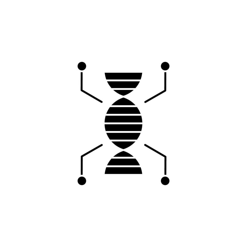 biotecnología concepto línea icono. sencillo elemento ilustración. biotecnología concepto contorno símbolo diseño. vector