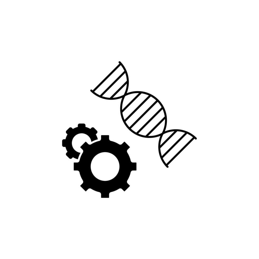 gene therapy concept line icon. Simple element illustration. gene therapy concept outline symbol design. vector