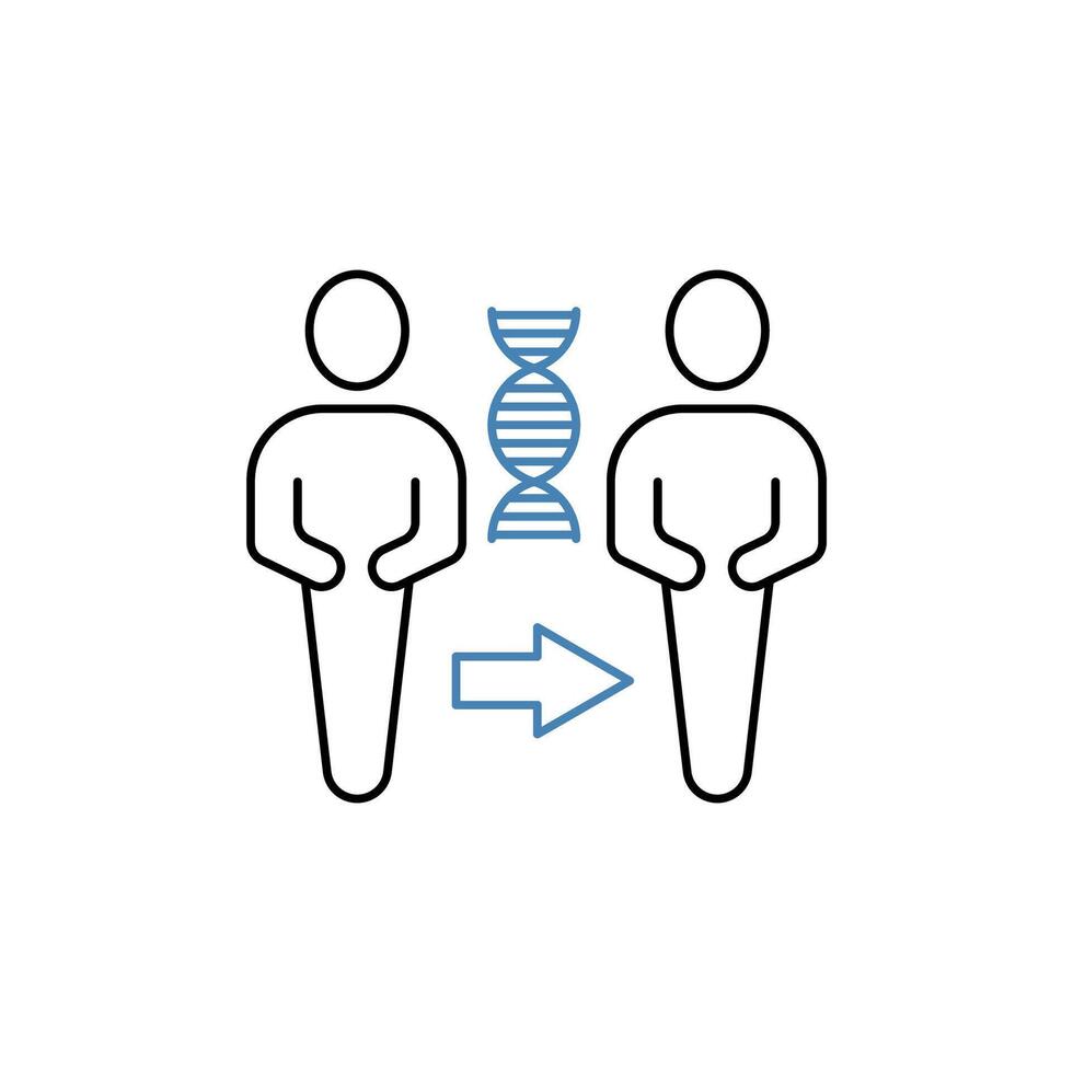 cloning concept line icon. Simple element illustration. cloning concept outline symbol design. vector