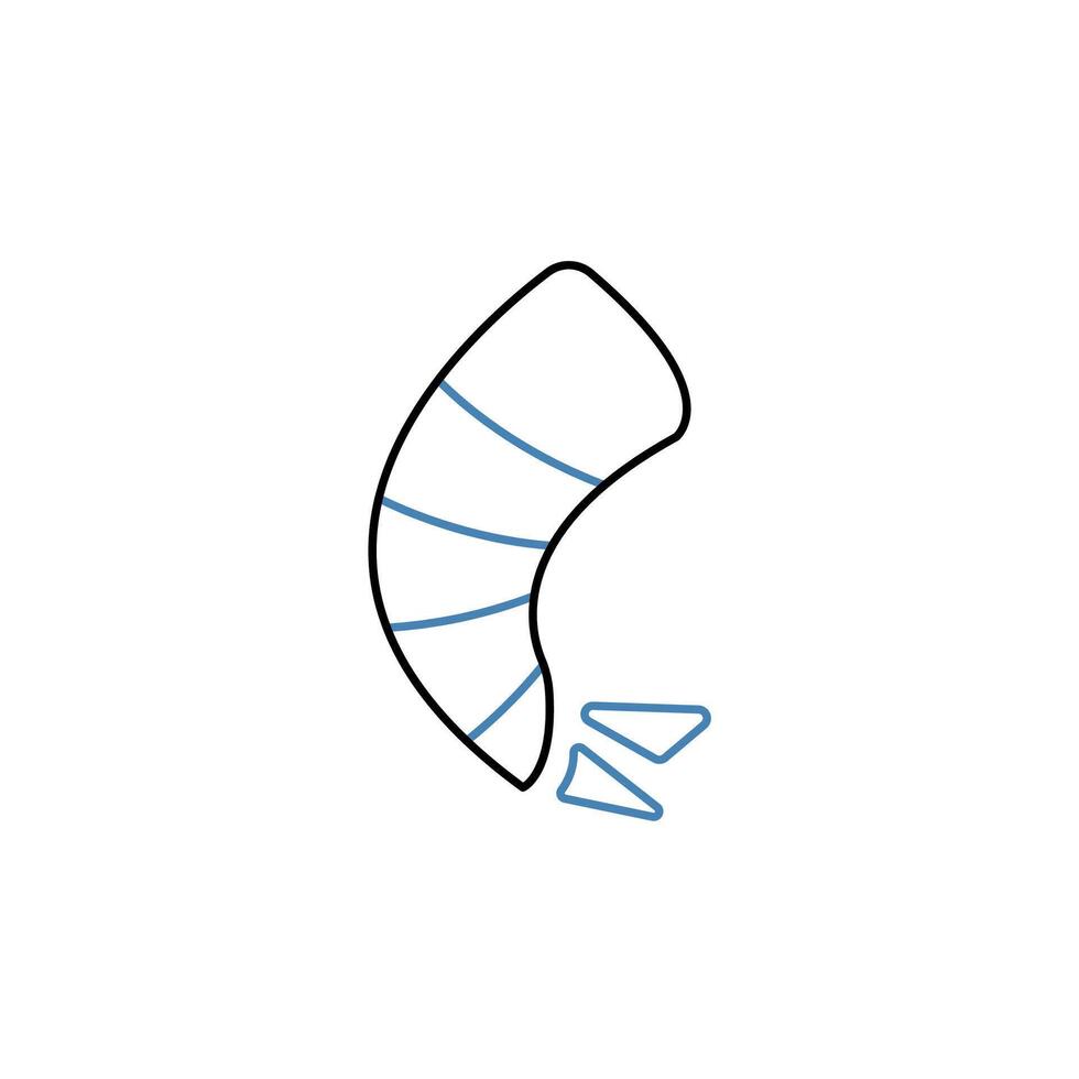 shrimp concept line icon. Simple element illustration. shrimp concept outline symbol design. vector