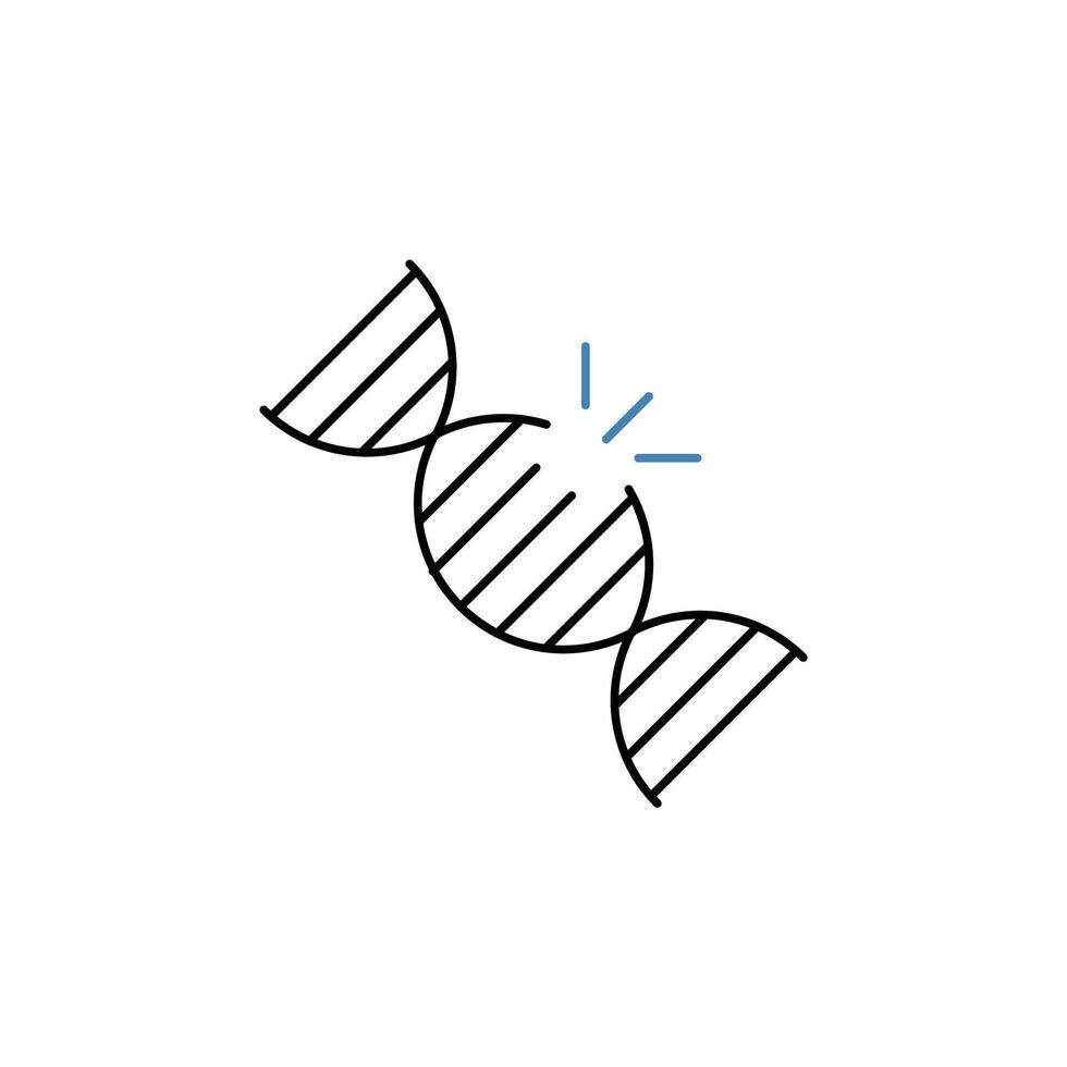 mutation concept line icon. Simple element illustration. mutation concept outline symbol design. vector