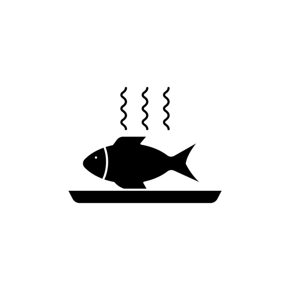 pescado concepto línea icono. sencillo elemento ilustración. pescado concepto contorno símbolo diseño. vector