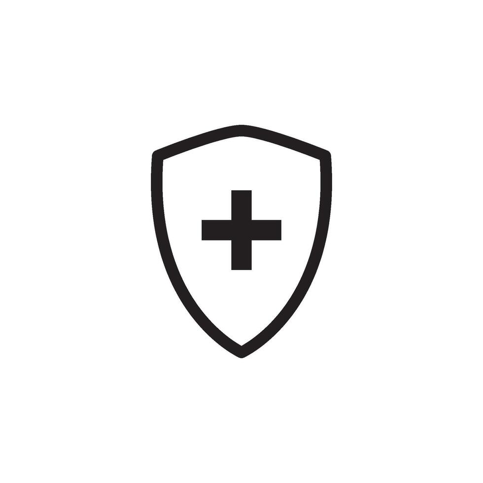 protection shield Icon Vector Design Template