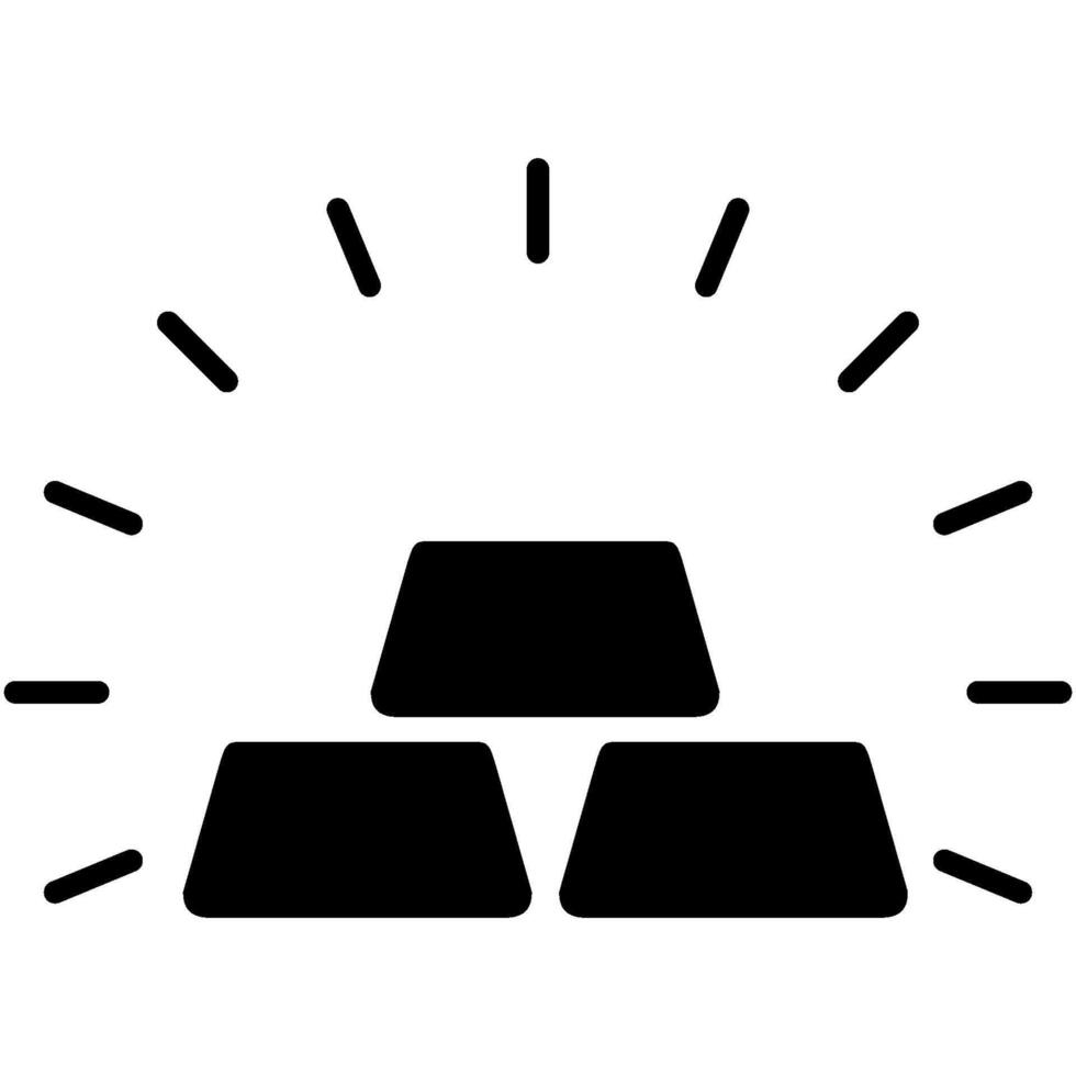 gold bar icon vector design templates