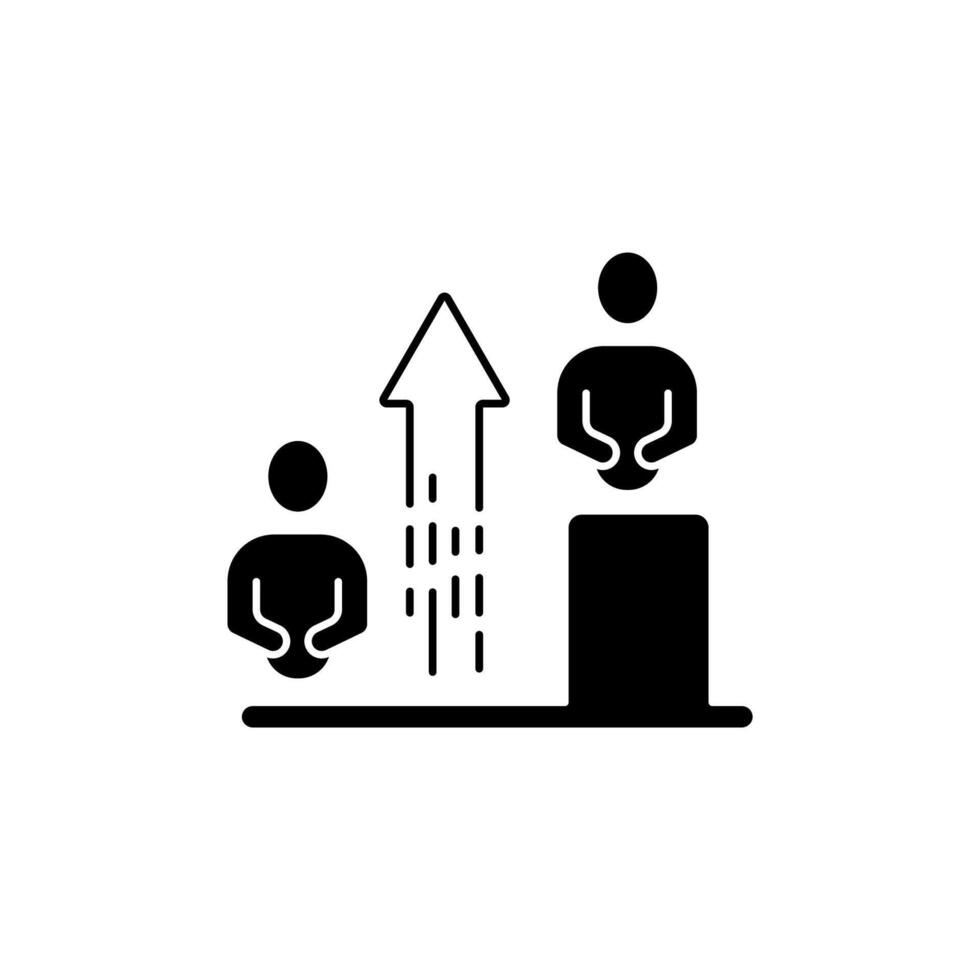 escalation concept line icon. Simple element illustration. escalation concept outline symbol design. vector