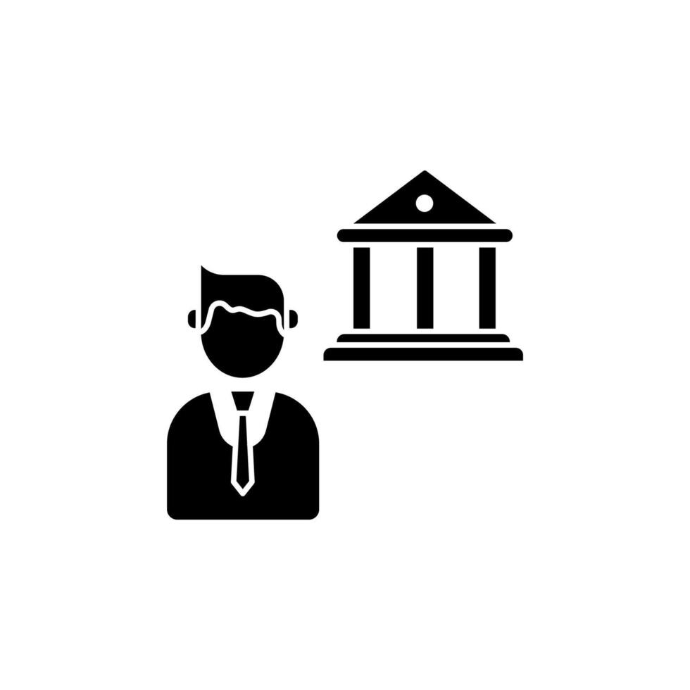 banker concept line icon. Simple element illustration. banker concept outline symbol design. vector