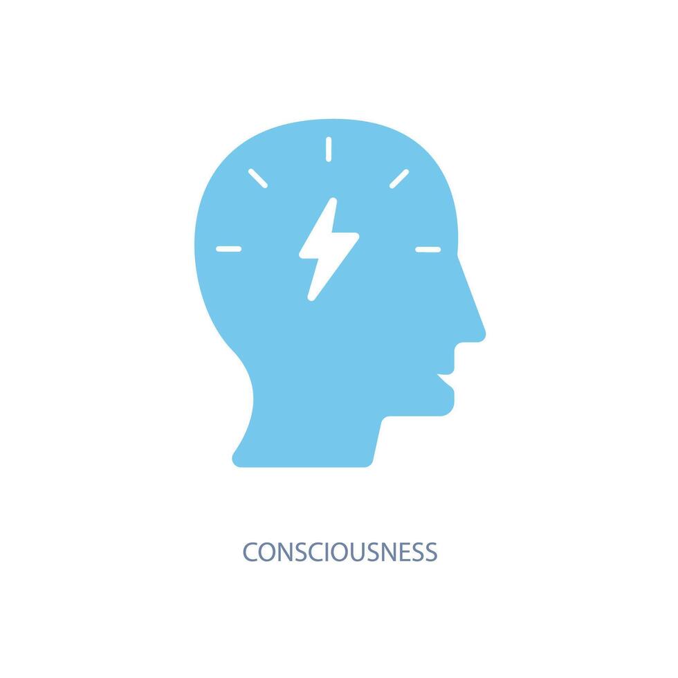 consciousness concept line icon. Simple element illustration. consciousness concept outline symbol design. vector