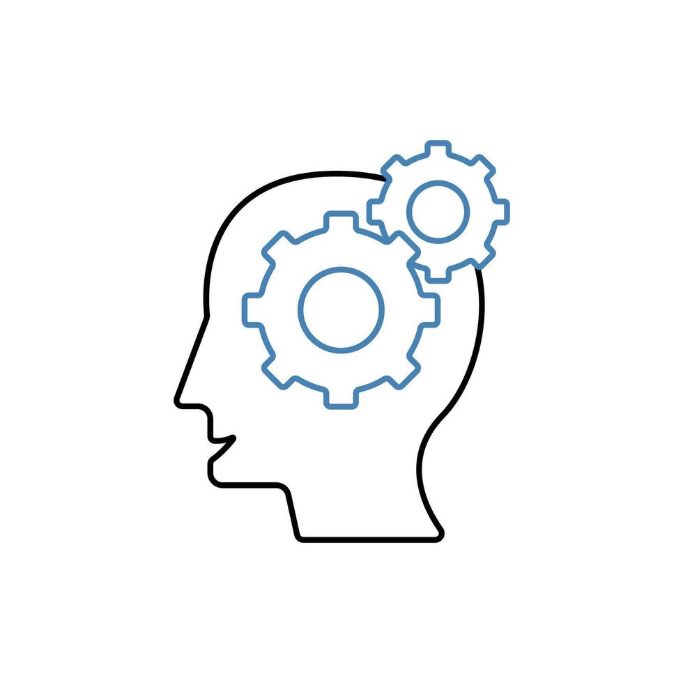 cognition concept line icon. Simple element illustration.cognition concept outline symbol design. vector